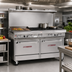 Thumbnail image #2 for Southbend Ultimate 60-Inch Gas Restaurant Range with 36-Inch Thermostatic Griddle, Convection Oven, and Cabinet Base