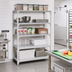 Thumbnail image #3 for Cambro Camshelving Premium 5-Shelf Solid Add-On Polymer Shelving Unit, 24 x 24 x 84 Inches