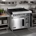 Thumbnail image #2 for Lang 36-Inch Electric Induction Top Range with Convection Oven Base, 6 8-Inch Glass Hobs