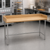 Thumbnail image #2 for Advance Tabco TBG-365 60 x 36 Inch Bakers' Table with 1-3/4 Inch Wood Top and 4 Inch Rear/Side Splashes