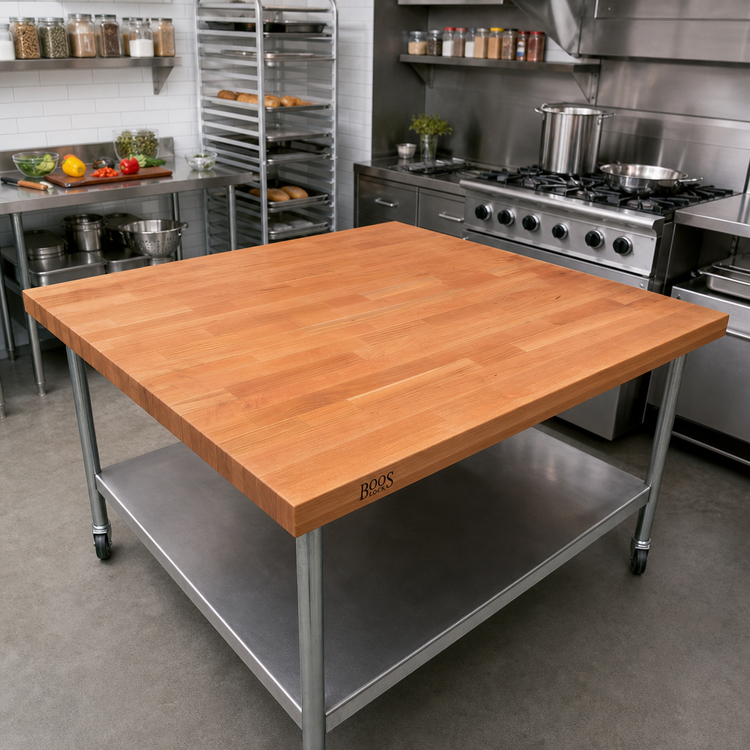 Product image #2 for Boos Block 48-Inch x 42-Inch American Cherry Kitchen Countertop