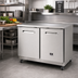 Thumbnail image #2 for Kelvinator Commercial 2-Door Undercounter Refrigerator, 48-Inch Wide, 32-Inch Tall, ADA Height, Self-Contained Rear-Mounted