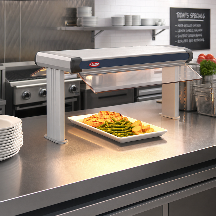 Product image #2 for Hatco Glo-Ray Designer Dual Infrared Strip Heater, 21.5-Inch Wide, 700W, Aluminum, 3-Inch Spacer, 14-Inch Stand