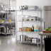 Thumbnail image #2 for EAGLEbrite 4-Tier Add-On Wire Shelving Unit, 60 x 24 x 63 Inches, Zinc Finish