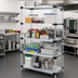 Thumbnail image #2 for Quantum Stationary Solid Shelving Starter Kit with 5 Shelves, 24 x 24 x 86 Inches