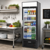 Thumbnail image #2 for Beverage-Air MarketMax One-Section Reach-In Glass Door Refrigerated Merchandiser, 23.32 Cu. Ft.