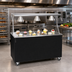 Thumbnail image #2 for Vollrath 2-Series Affordable Portable 60-Inch Utility Station with Stainless Steel Top, Buffet Breath Guard Lights, and Solid Granite Base