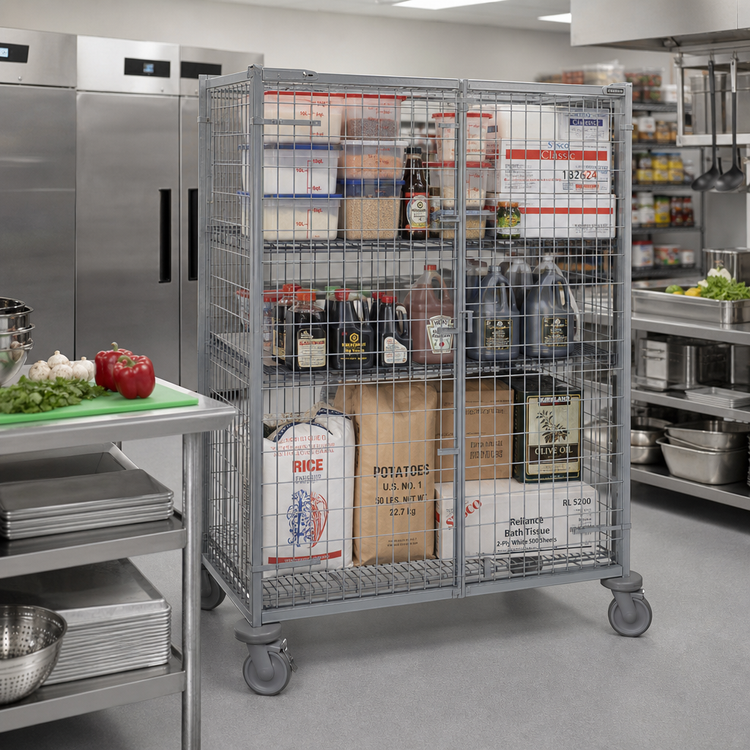 Product image #2 for Metro Super Erecta Mobile Security Cage with Metroseal 3 Epoxy-Coated Finish and Microban, 52-3/4 x 27-1/4 x 68-1/2 Inches