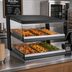 Thumbnail image #3 for BakeMax Titan Series Self-Service Heated Countertop Hot Food Display Case, 31-1/2 Inch Wide, 2 Slanted Shelves