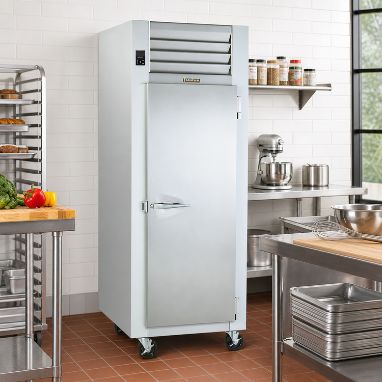 Product image #2 for Traulsen Spec-Line 1-Section Standard Depth Reach-In Freezer, 24.2 Cu. Ft., Wide Half-Height Solid Doors