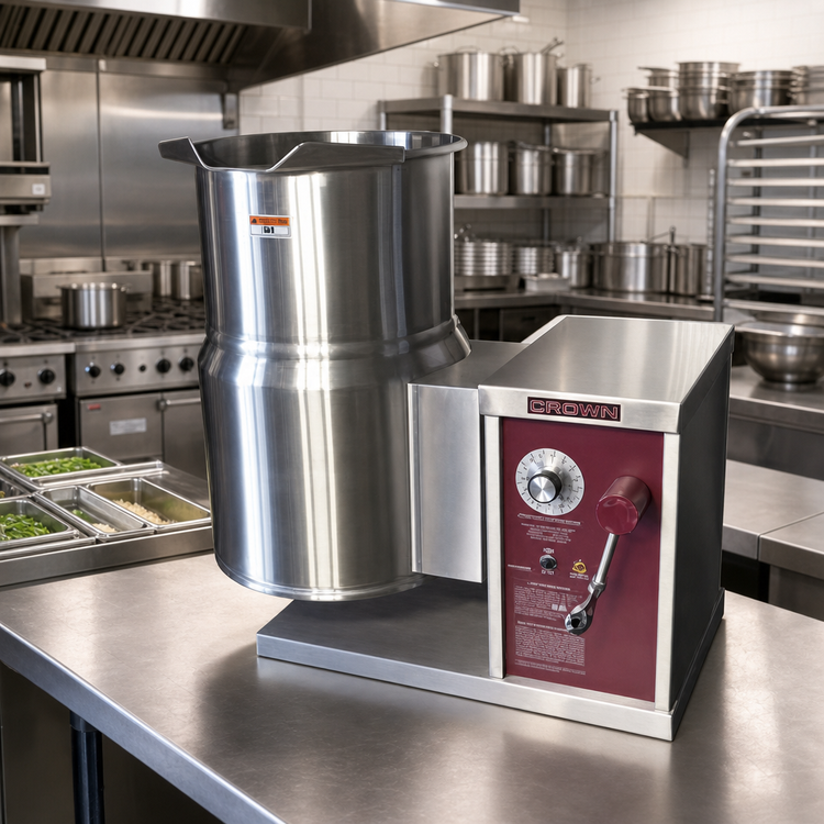 Product image #2 for Crown ECT-12 Countertop Electric Tilting Kettle, 12 Gallon