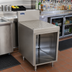 Thumbnail image #2 for Advance Tabco Prestige Supreme 30-Inch Stainless Steel Underbar Drainboard Cabinet, Open Front, 7-Inch Backsplash