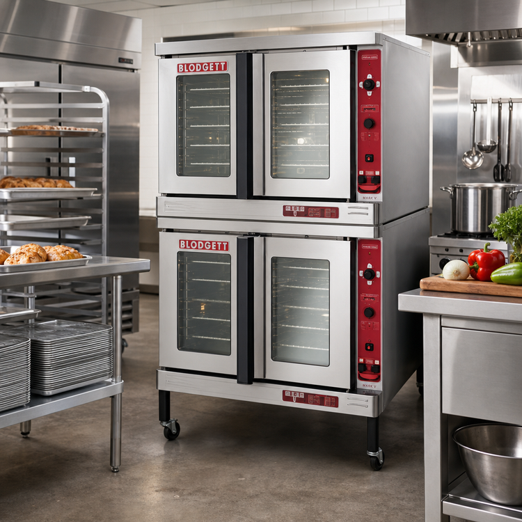 Product image #2 for Blodgett Premium Series MARK V-100 DBL Double-Deck Full-Size Standard Depth Electric Convection Oven