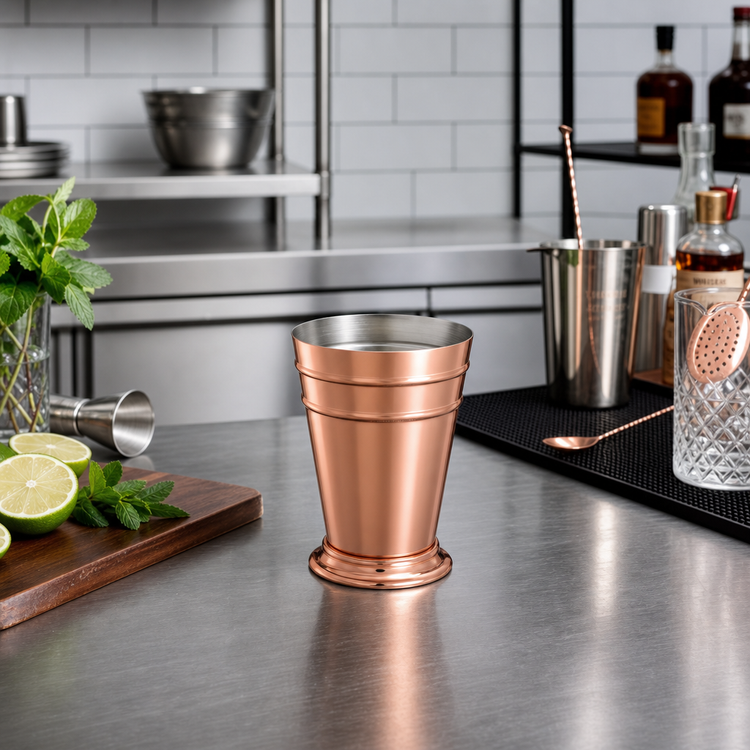 Product image #2 for Barfly Deluxe Copper-Plated Footed Julep Cup, 13.5 oz.