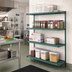 Thumbnail image #2 for Metro Super Erecta Pro Add-On Polymer Shelving Unit, 24 x 72 x 63 Inches, 4 Shelves, Green