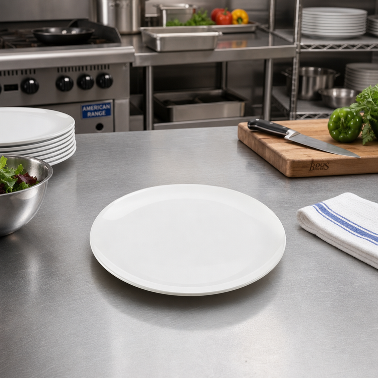 Product image #3 for American Metalcraft 10-Inch Round White Melamine Serving Plate