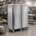Thumbnail image #3 for FWE P-Series Electric Double-Door Banquet Cart Holding Cabinet for 120-144 Covered Plates