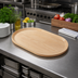 Thumbnail image #2 for American Metalcraft Lyselle Collection Oval Maple Wood Serving Board, 21-5/8 x 13-1/2 Inches