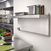 Thumbnail image #2 for Eagle Group 24-Inch Left Single Knob Foot Bracket for Cantilevered Shelving, Stainless Steel