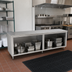 Thumbnail image #2 for John Boos 144-Inch x 30-Inch Stainless Steel Open Front Cabinet Base Work Table with Flat Top