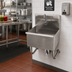 Thumbnail image #2 for Advance Tabco One-Station Wall-Mounted Knee-Operated Service Sink with 22 x 16 x 8-Inch Bowl, 304 Stainless Steel