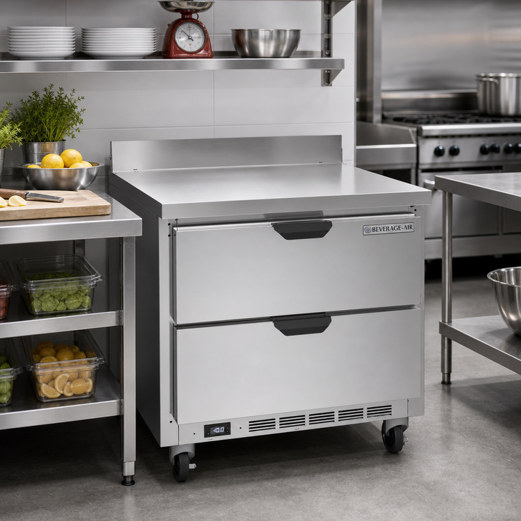 Product image #2 for Beverage-Air WTFD32AHC-2 32-Inch One-Section Worktop Freezer with 2 Drawers, 7.2 Cu. Ft.