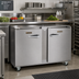 Thumbnail image #2 for Traulsen Dealer's Choice 48-Inch Two-Section Undercounter Freezer with Solid Doors, Right/Right Hinged, Stainless Steel Back