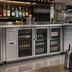 Thumbnail image #2 for Krowne Royal Series 72-Inch Pass-Thru Refrigerated Back Bar Cabinet with 6 Hinged Doors, Left-Mounted Self-Contained Refrigeration