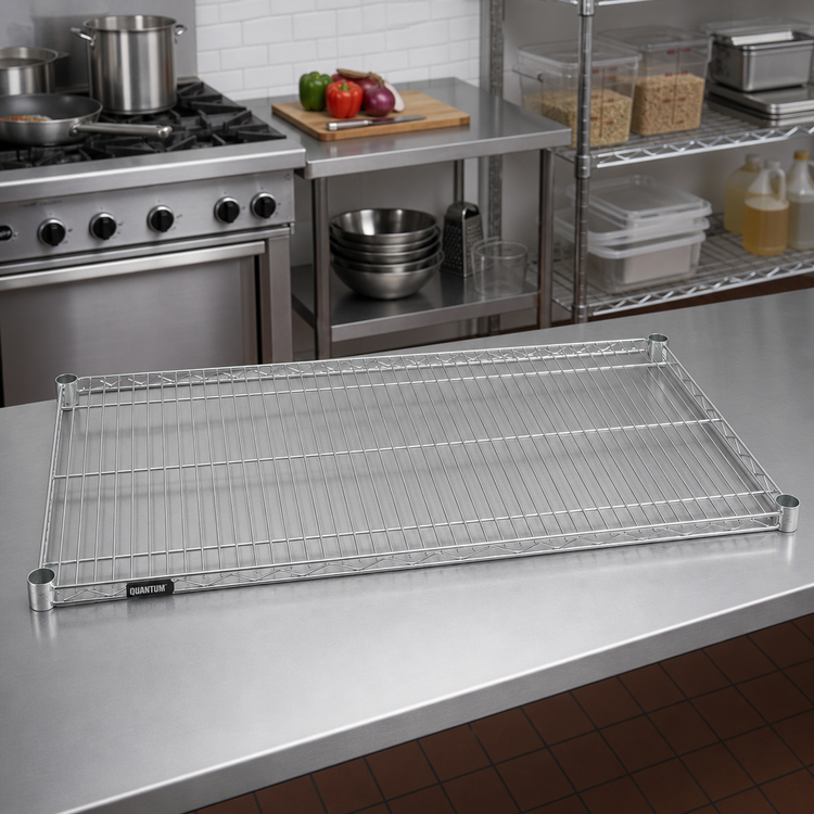 Product image #2 for Quantum 54-Inch x 24-Inch 304 Stainless Steel Wire Shelf