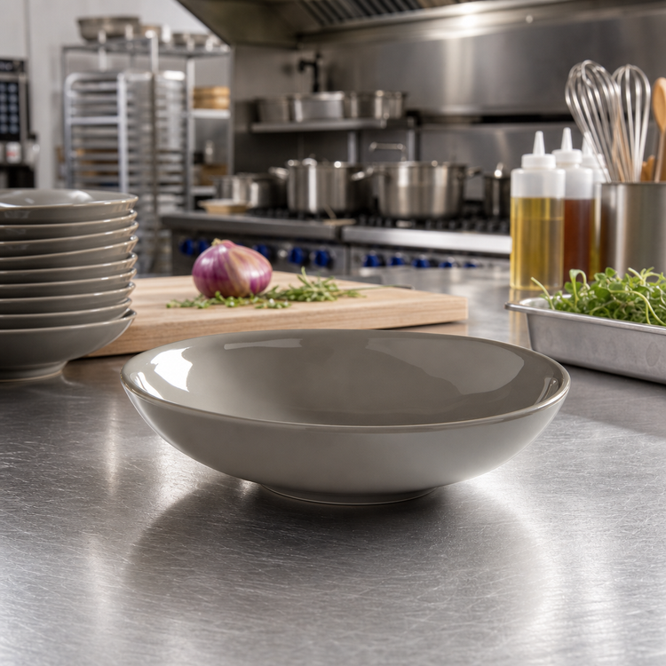 Product image #3 for American Metalcraft Crave Collection 13 oz. Shadow Melamine Coupe Bowl