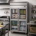 Thumbnail image #2 for Beverage Air P Series Two-Section Reach-In Freezer with 4 Glass Half Doors, 44.57 Cu. Ft.