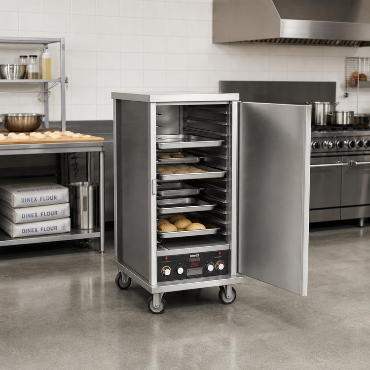 Product image #2 for Dinex Half-Size Heated Proofer Cabinet, 15 Full-Size Sheet Pan Capacity, Non-Insulated