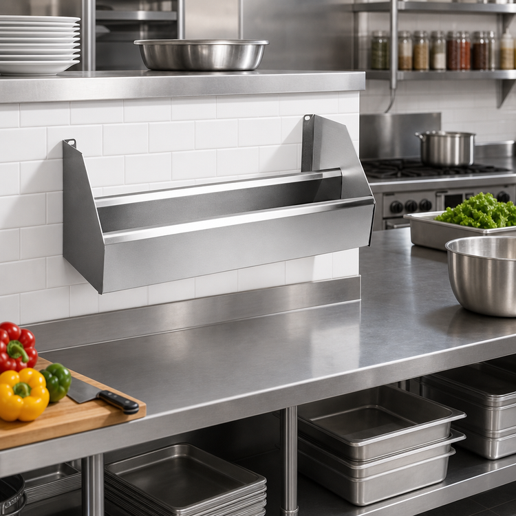 Product image #2 for CHOICE 60-Inch Double Stainless Steel Speed Rail with Keyhole Mounting
