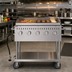 Thumbnail image #2 for KoolMore 5-Burner Mobile Propane Outdoor Charbroiler Grill with Griddle Plate and Grates