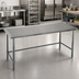 Thumbnail image #2 for Spec-Master Marine Series Stainless Steel Work Table, 84W x 24D, Flat Top, Open Base