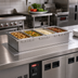Thumbnail image #2 for Hatco HWBRT-43 Rectangular Drop-In Heated Well for Four Third-Size Pans, Thermostatic, Non-Insulated, Stainless Steel, 120V