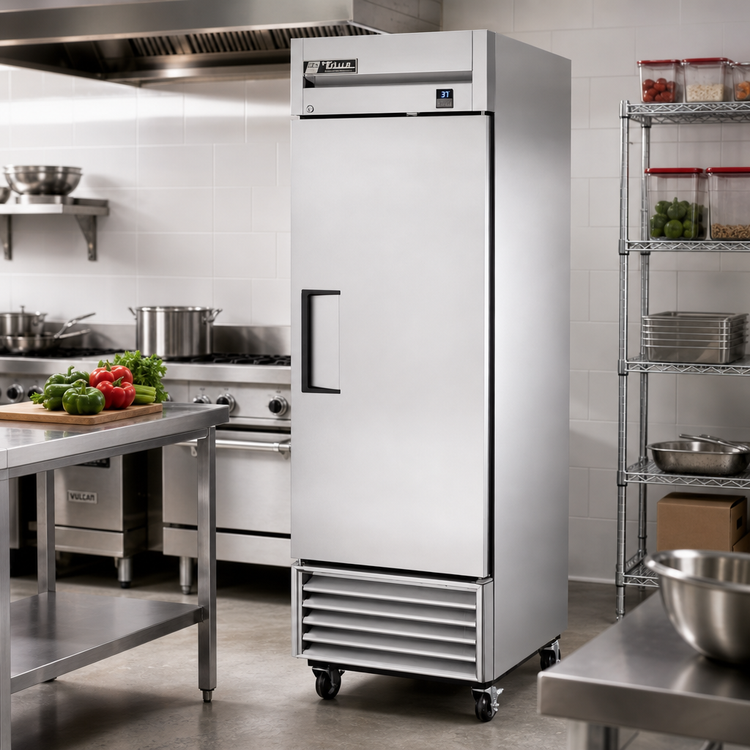 Product image #2 for True TS-23-HC One-Section Reach-In Refrigerator with Solid Stainless Steel Door