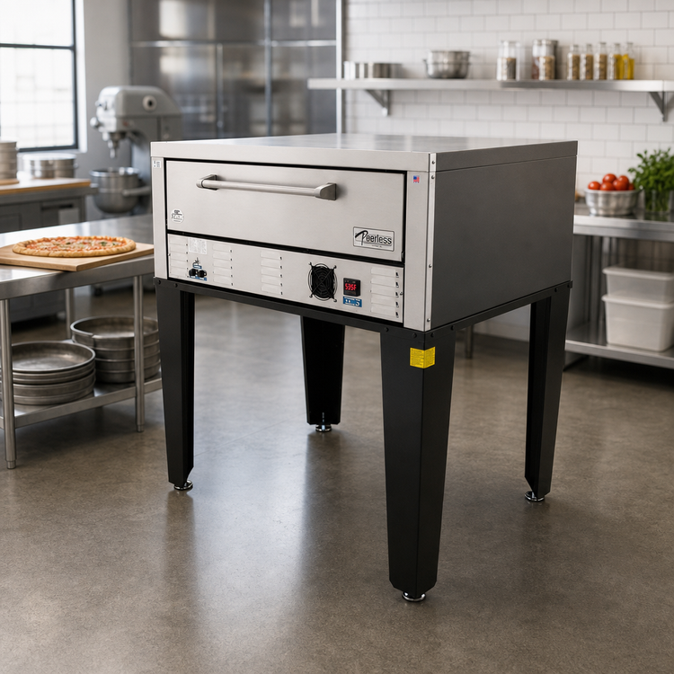 Product image #2 for Peerless Electric Single Deck Bake Oven with 42 x 32 Inch Steel Deck and Digital Controls