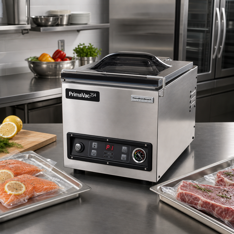 Product image #2 for Hamilton Beach Commercial PrimaVac HVC254-CE Countertop In-Chamber Vacuum Sealer, 10-Inch Seal Bar, 220-240V