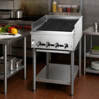 Thumbnail image #2 for Jade Range (Middleby) Supreme JB-24-F 24-Inch Gas Radiant Charbroiler with Open Stand, Cast Iron Grates, Stainless Steel Front & Sides