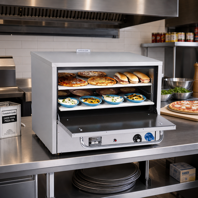 Product image #2 for Comstock-Castle PO31 Countertop Gas Pizza Oven with 2 Hearth Decks