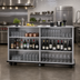 Thumbnail image #2 for Weather-All Stainless Steel Portable Back Bar, 3-Sided Enclosed, 8-Foot