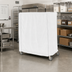 Thumbnail image #2 for Metro White Uncoated Knitted Polyester Cart Cover with Velcro Fastener, 36 x 24 x 62 Inches