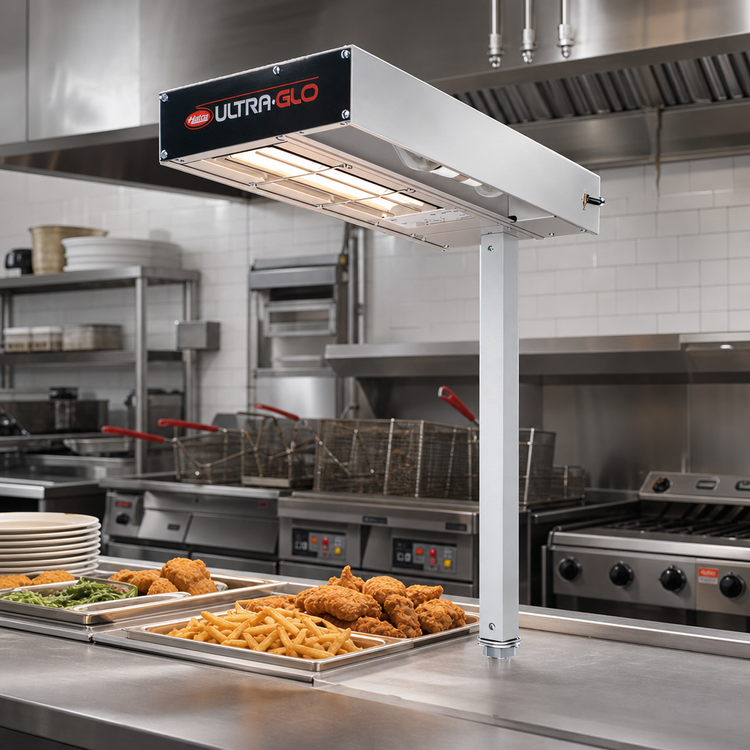 Product image #2 for Hatco Glo-Ray GRFSCLR-18 Lighted Ceramic Fry Station Warmer, 870W, Without Cord & Plug