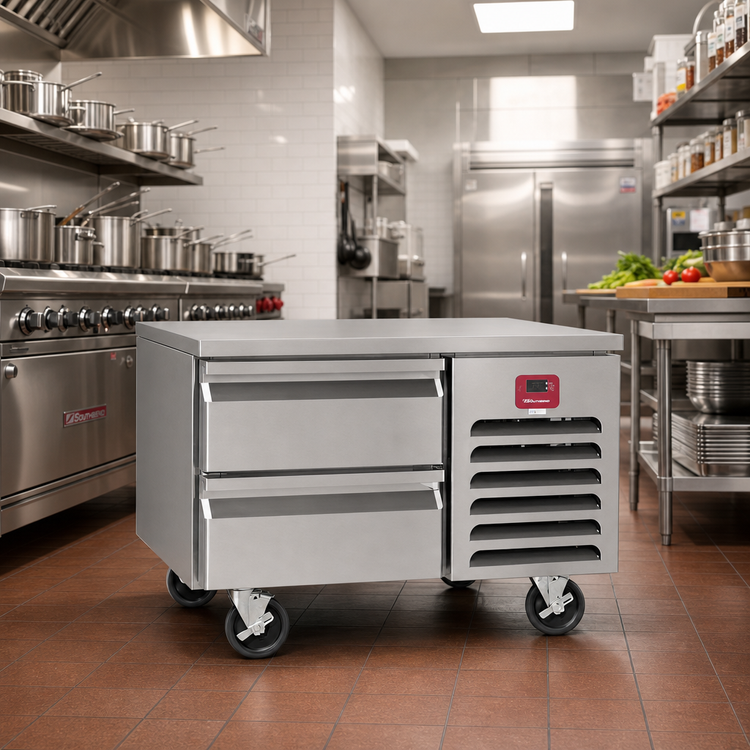 Product image #2 for Southbend Platinum 32-Inch Low-Height Remote Freezer Base with 2 Self-Closing Drawers