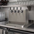 Thumbnail image #2 for Micro Matic USA SB420-KR 4-Faucet Underbar Glycol-Cooled Draft Beer Dispenser with Drip Tray, Brushed Stainless Steel