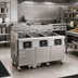 Thumbnail image #2 for Frymaster FilterQuick 60 lb Electric Floor Model Fryer with Built-In Automatic Filtration and FQ4000 easyTouch Controller