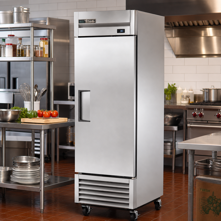 Product image #2 for True T-23-HC One-Section Solid Door Reach-In Refrigerator