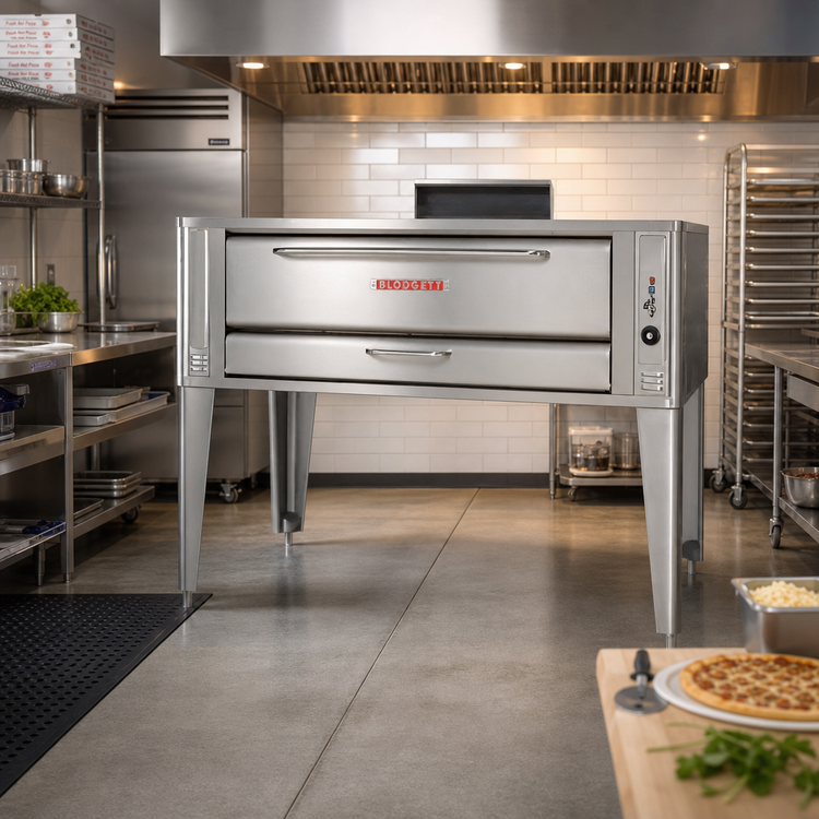 Product image #2 for Blodgett 1060 SINGLE Single Deck Gas Pizza Oven with 60-Inch x 37-Inch Deck