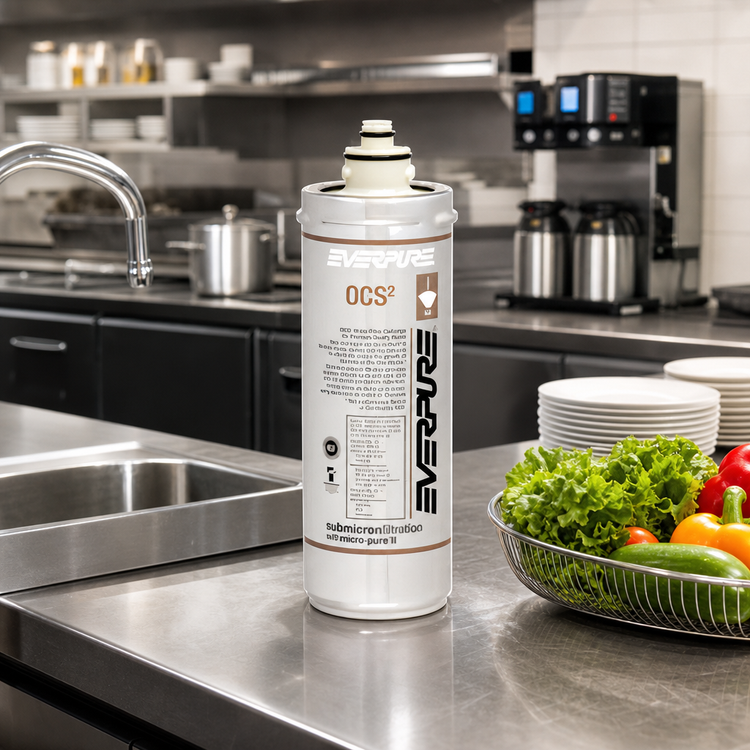 Product image #2 for Everpure OCS² Water Filter Cartridge with Micro-Pure II Precoat Media, 1,500-Gallon Capacity, 0.5 GPM, 0.5 Micron